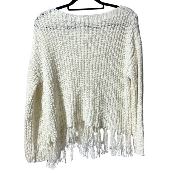 Altar’d State Tassel Sweater – Ivory White, Size M, Excellent Condition - Picture 4 of 11